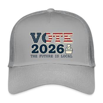 Vote 2026 USA Midterm Election - Kinder Trucker-Cap - Hellgrau - Vorne