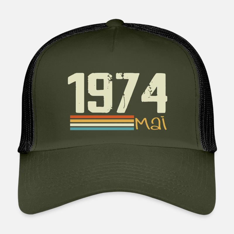 May 1974 - Kids’ Trucker Cap - olive/black