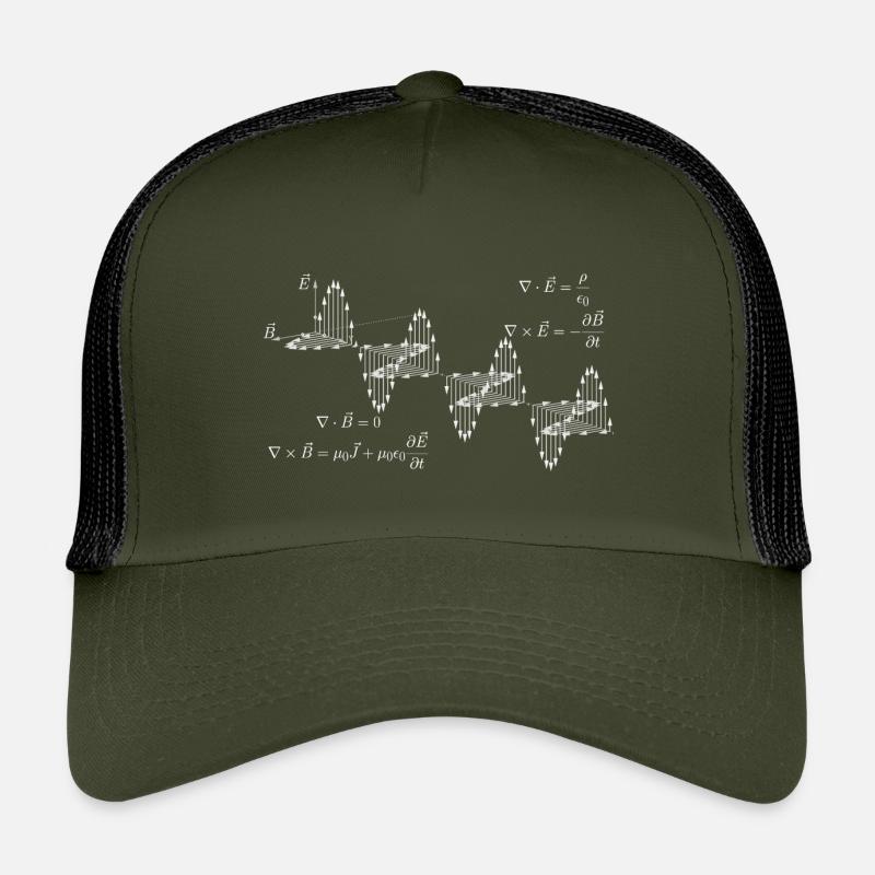 Maxwell-Gleichungen - Kinder Trucker-Cap - Olive/Schwarz