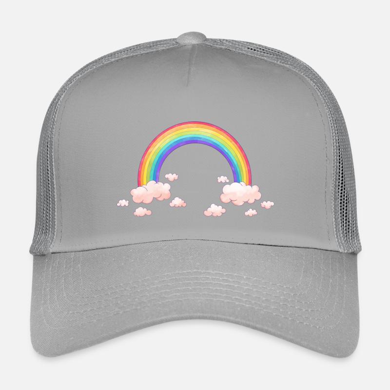 Rainbow dream with clouds Kids’ Trucker Cap