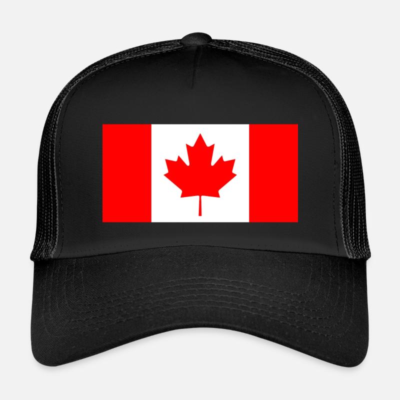 Kanada - Kinder Trucker-Cap - Schwarz/Schwarz