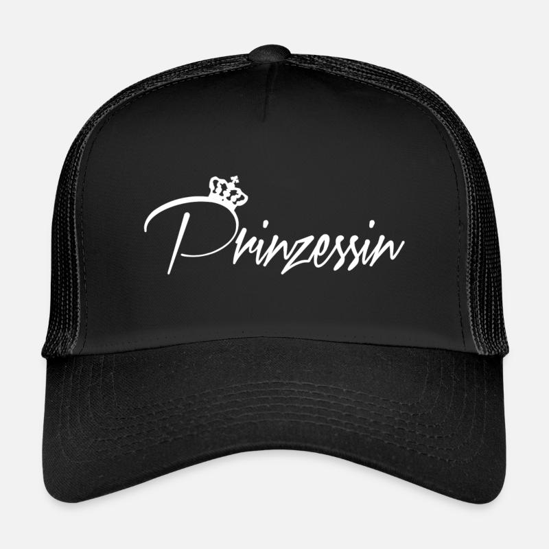Prinzessin - Kinder Trucker-Cap - Schwarz/Schwarz