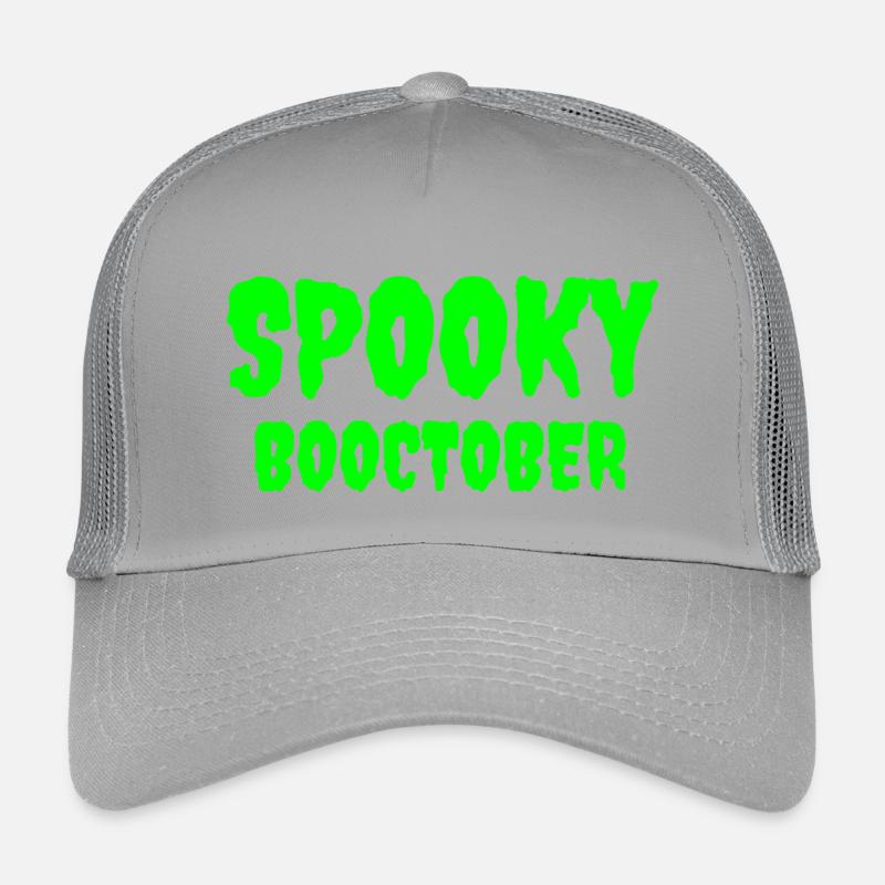 Spooky Booctober Jack-O'-Lantern Design Kids’ Trucker Cap