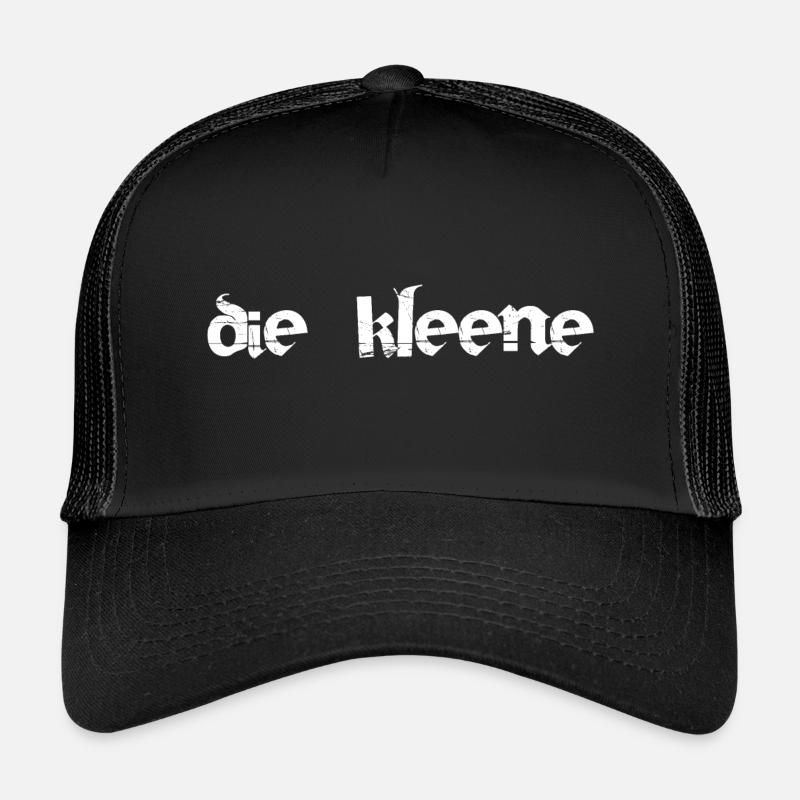 Die Kleene - Kinder Trucker-Cap - Schwarz/Schwarz