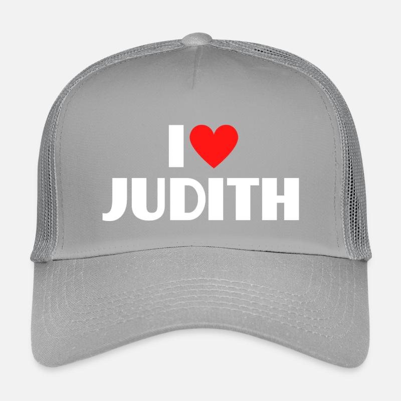 I love Judith Rotes Herz Romantischer Name Fan Kinder Trucker-Cap