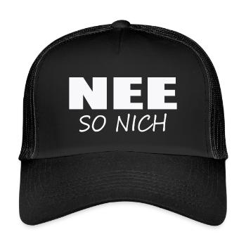 NO - NOT LIKE THAT - Kids’ Trucker Cap - black/black - Front