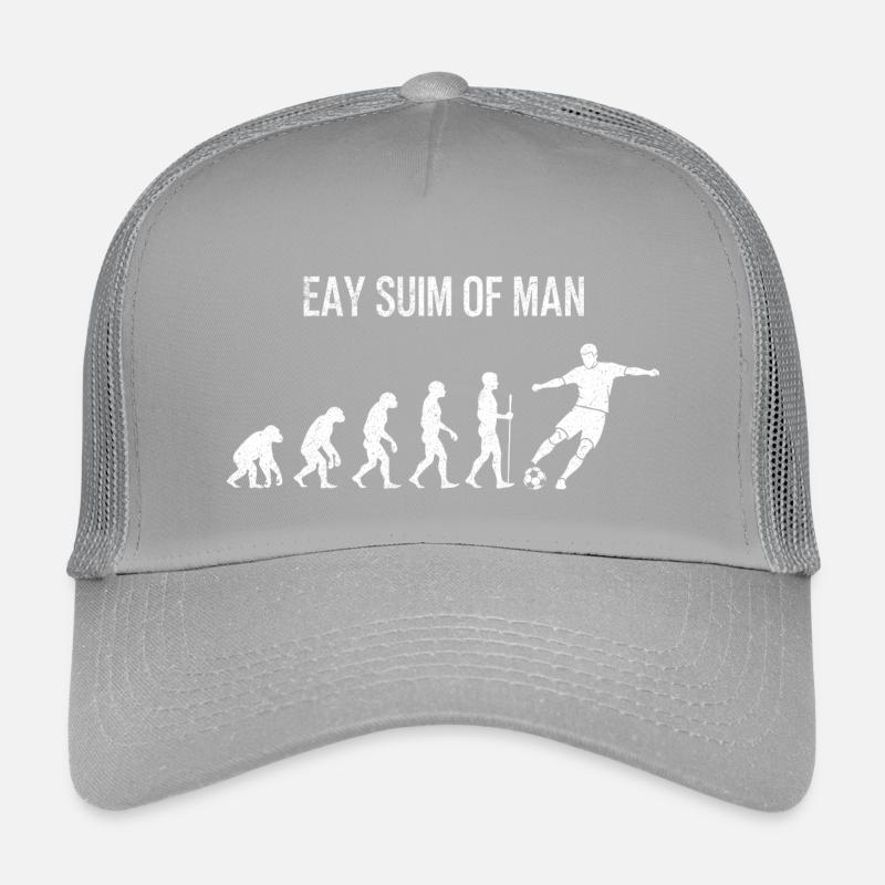 Fußball Evolution - Retro Soccer Spieler Design Kinder Trucker-Cap