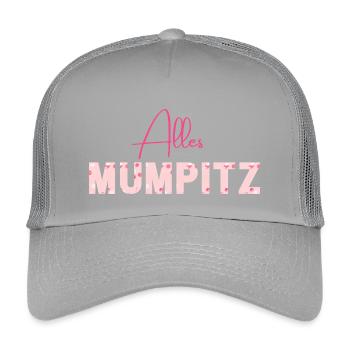 Alles Mumpitz - Wortschätze - vergessene Wörter - Kinder Trucker-Cap - Hellgrau - Vorne