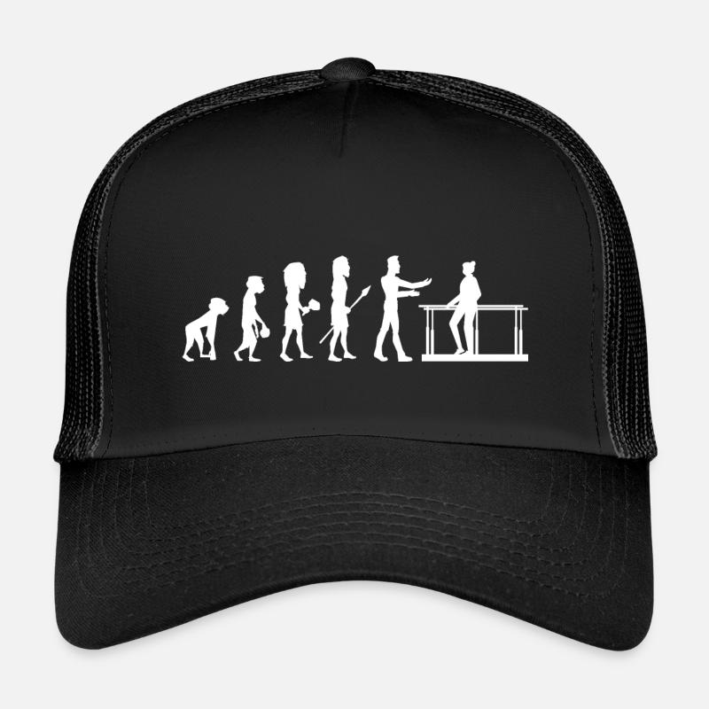 Evolution Masseur Physiotherapeut Humor Physio - Kinder Trucker-Cap - Schwarz/Schwarz