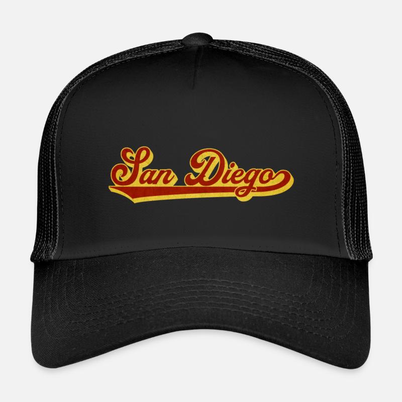 San Diego Retro Script Kinder Trucker-Cap