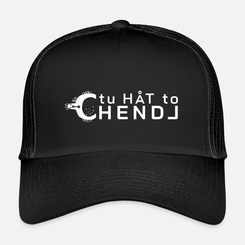 Hendl white3 - Kinder Trucker-Cap - Schwarz/Schwarz