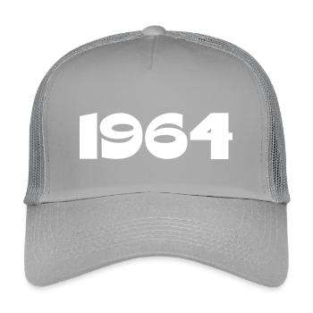 Personalize 1964 60th Birthday Template - Kids’ Trucker Cap - light grey - Front