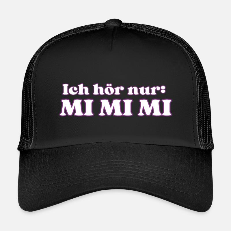 ICH HÖR NUR MI MI MI - Kinder Trucker-Cap - Schwarz/Schwarz