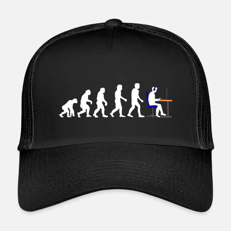 Gamer Evolution - Kinder Trucker-Cap - Schwarz/Schwarz