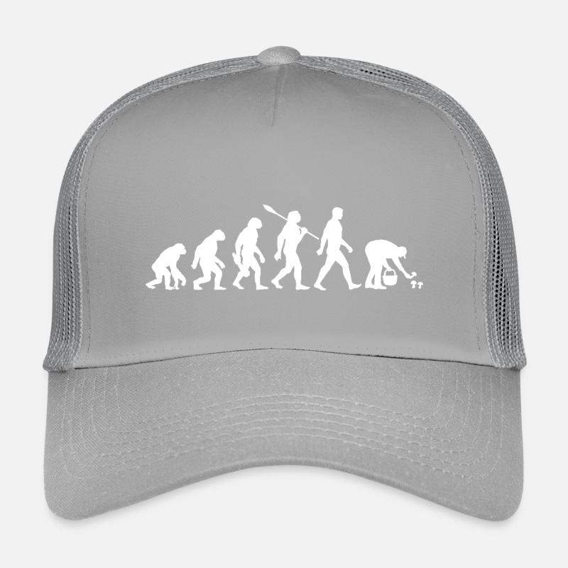 Evolution Mushroom Pickers, Mushroom Picking Kids’ Trucker Cap