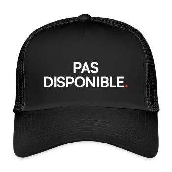 Not available humor modern attitude - Kids’ Trucker Cap - black/black - Front