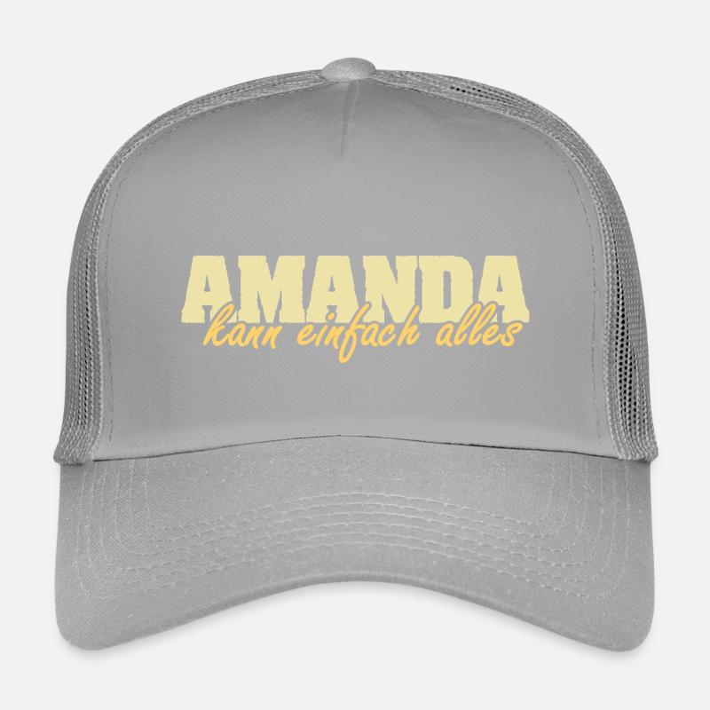 Amanda als Spruch Kinder Trucker-Cap