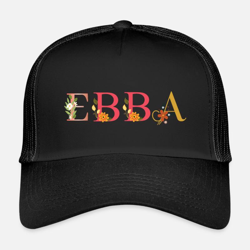 EBBA Name mit Blumen geschmückt Kinder Trucker-Cap