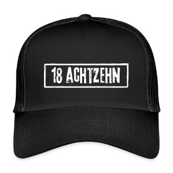 18 Eighteen Grunge Skirt - Kids’ Trucker Cap - black/black - Front