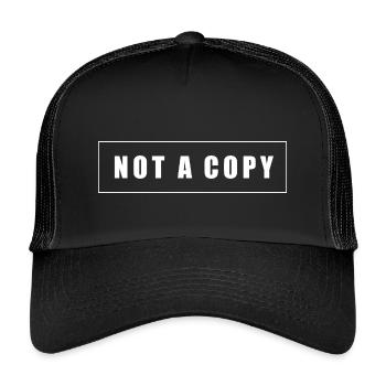 Not a Copy Original Tee - Kids’ Trucker Cap - black/black - Front