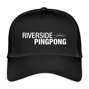 Riverside Pingpong - Kinder Trucker-Cap - Schwarz/Schwarz - Vorne