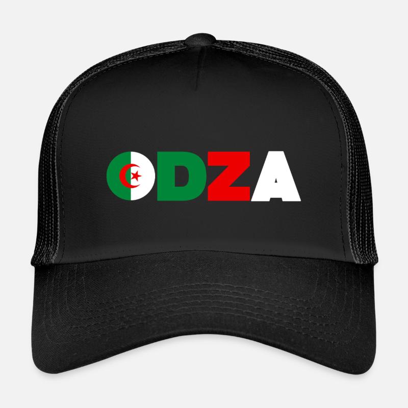 Algerien - Kinder Trucker-Cap - Schwarz/Schwarz