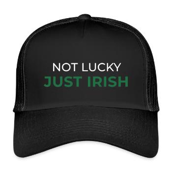 Not Lucky Just Irish - Kids’ Trucker Cap - black/black - Front