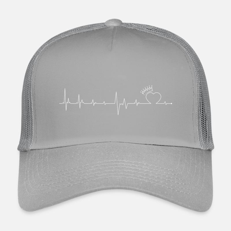 Crowned Heartbeat Crest Kids’ Trucker Cap
