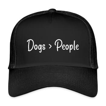 dog lovers - Kids’ Trucker Cap - black/black - Front