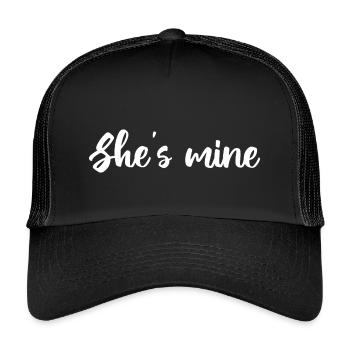 She_s-Mine-Design - Kinder Trucker-Cap - Schwarz/Schwarz - Vorne