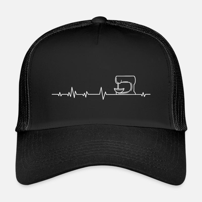 Backen Bäcker Bäckerin - Kinder Trucker-Cap - Schwarz/Schwarz