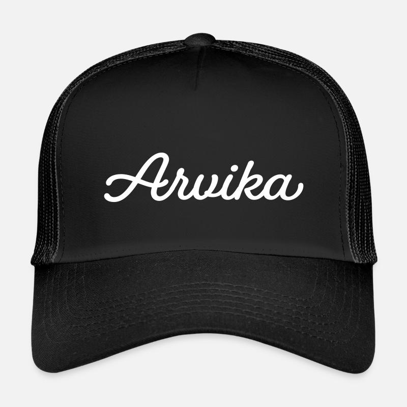 Arvika white - Kids’ Trucker Cap - black/black