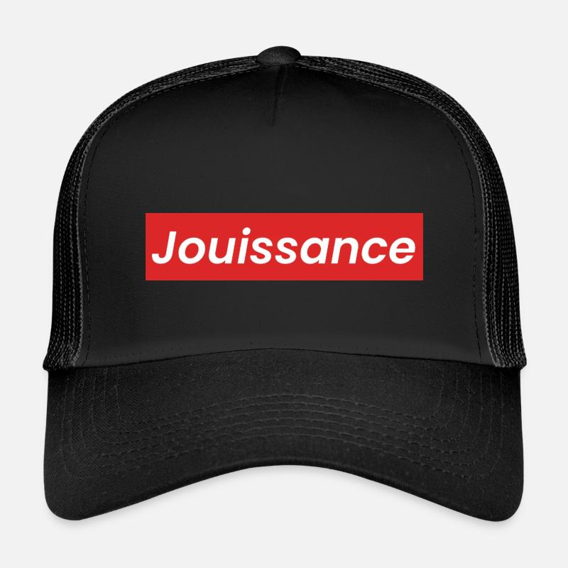 Jouissance Statement philosophy - Kids’ Trucker Cap - black/black