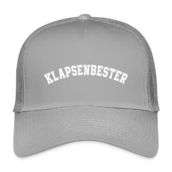 Meilleure phrase folle du bureau - Casquette trucker enfant - gris clair - Devant