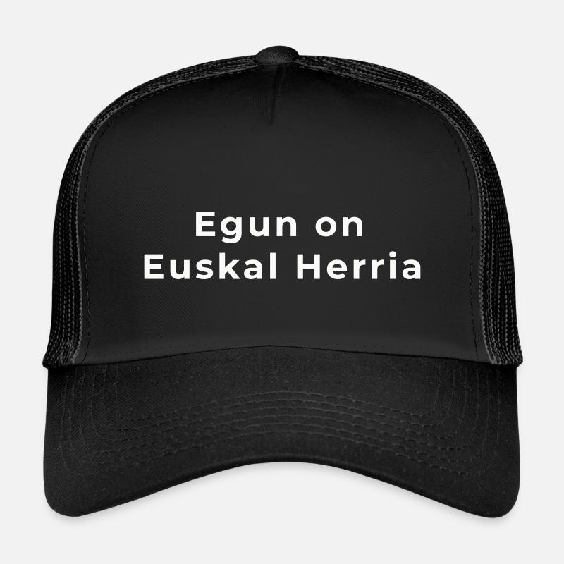 Egun on Euskal Herria - Casquette trucker enfant - noir/noir