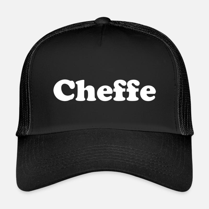 Cheffe - Kinder Trucker-Cap - Schwarz/Schwarz