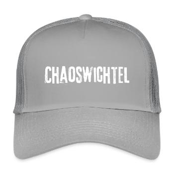 Chaoswichtel - Kinder Trucker-Cap - Hellgrau - Vorne