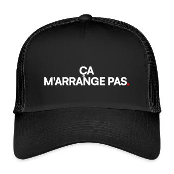 Ça m'arrange pas - Casquette trucker enfant - noir/noir - Devant