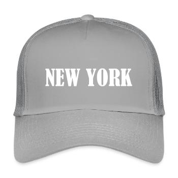 NEW YORK - Kinder Trucker-Cap - Hellgrau - Vorne