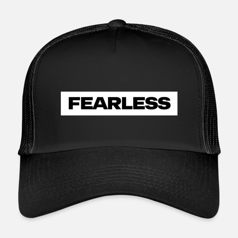 Fearless Statement Typo - Kids’ Trucker Cap - black/black
