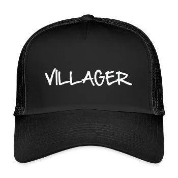 VILLAGEOIS - Casquette trucker enfant - noir/noir - Devant