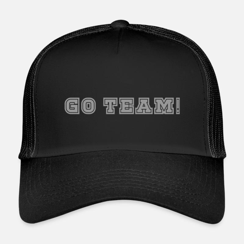 Go Team - Kinder Trucker-Cap - Schwarz/Schwarz