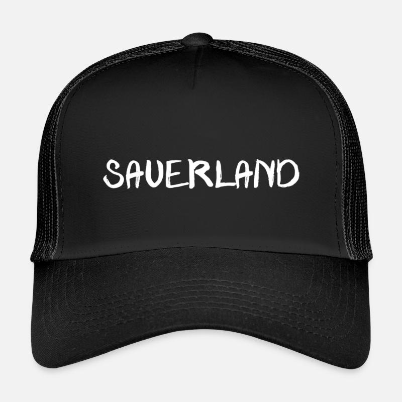 echt.SAUERLAND pur witt - Kinder Trucker-Cap - Schwarz/Schwarz