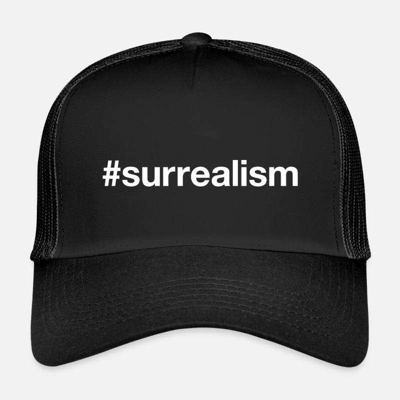 SURREALISM Surrealismus Hashtag - Kinder Trucker-Cap - Schwarz/Schwarz