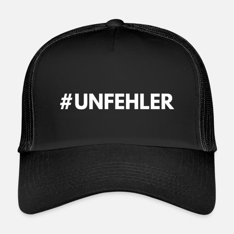 #unfehler - Kinder Trucker-Cap - Schwarz/Schwarz