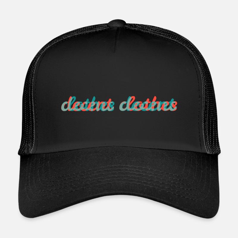 decent clothes - Kinder Trucker-Cap - Schwarz/Schwarz