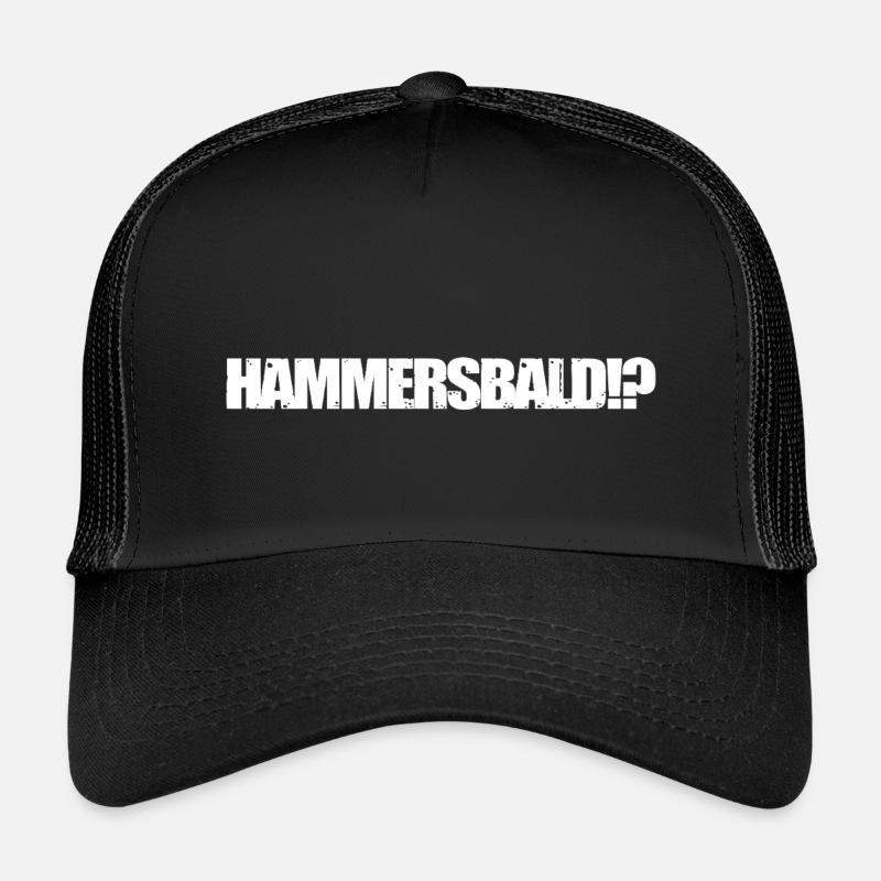 HAMMERSBALD?! WHITE  - Kinder Trucker-Cap - Schwarz/Schwarz