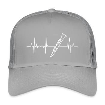 Klarinette Herzschlag - Kinder Trucker-Cap - Hellgrau - Vorne