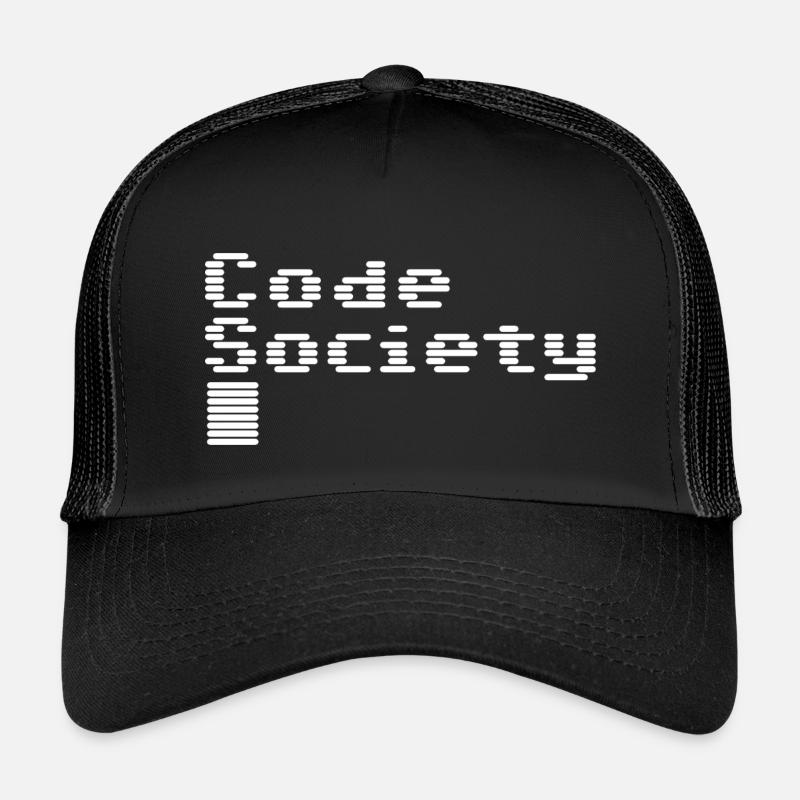 Code Society - Kinder Trucker-Cap - Schwarz/Schwarz