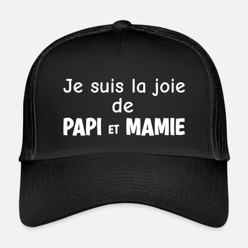 Je suis la Joie de Papi et Mamie Casquette trucker enfant
